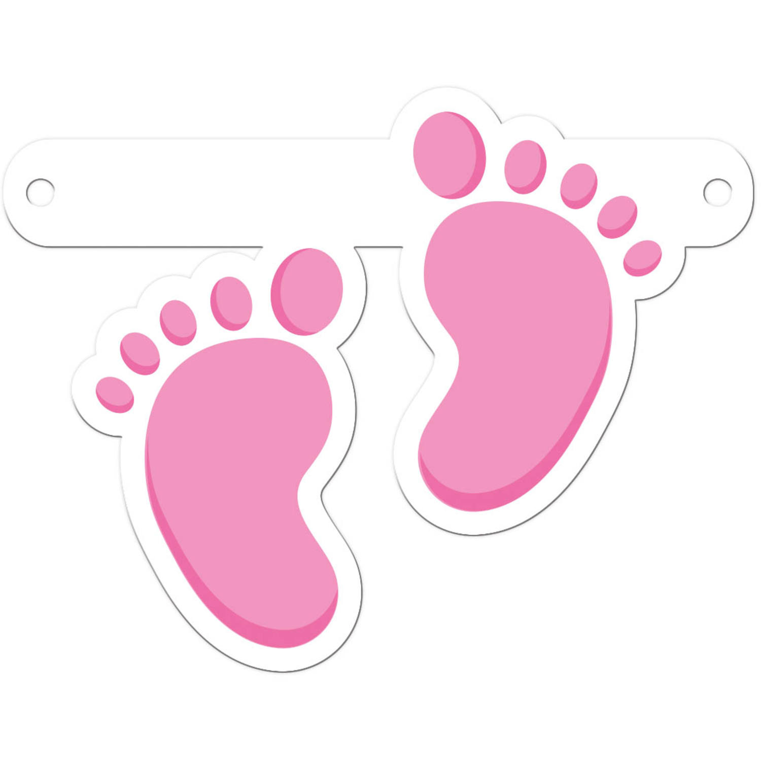 Folat B.V 6m pies de Papel Guirnalda de Color Rosa el Nacimiento niña 