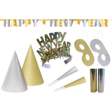Pacchetto festa Happy New Year Glitter - 27 pezzi 1