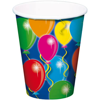 Disposable Cups Balloons - 8 pieces 1