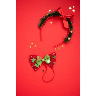 Tiara Christmas with Bow Tie and Bells 4