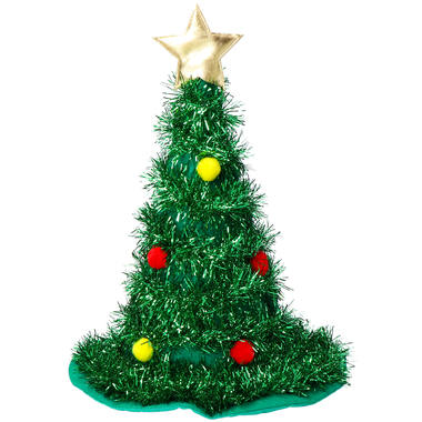 Hat Christmas Tree Green with Golden Star 1