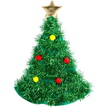 Hat Christmas Tree Green with Golden Star 2
