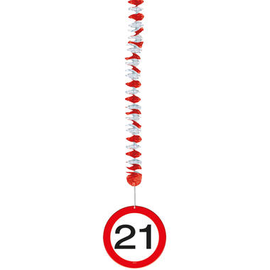 Decorazione da appendere per segnali stradali di 21 anni - 3 pezzi 2