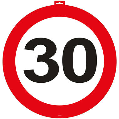 30th Birthday Traffic Sign Door Sign - 47cm 1