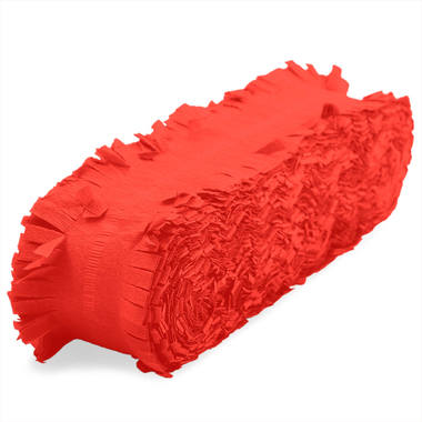 Red Crepe Paper Garland - 24 m 2