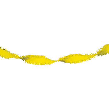 Yellow Crepe Paper Garland - 24 m 1