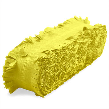 Gele Crepe Papier Slinger - 24 meter 2