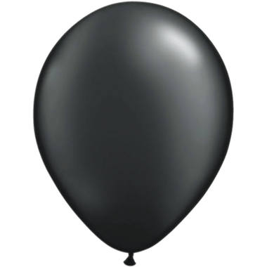 Zwarte Metallic Ballonnen 30cm - 100 stuks 1