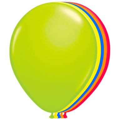 Ballonnen neon meerkleurig 25 cm - 8 stuks 1