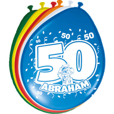 Palloncini Abraham 50 anni - 8 pezzi 1
