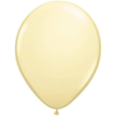 Ivory-White Metallic Balloons - 10 pieces 1