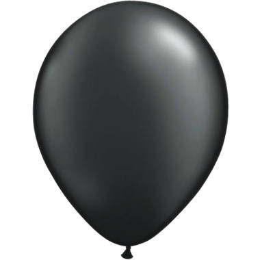 Zwarte Metallic Ballonnen 30cm - 10 stuks 1