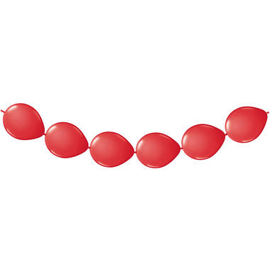 Rode Ballonnenslinger - Knoopballonnen - 3 meter 1