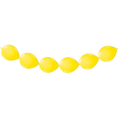 Ghirlanda di palloncini gialla - Palloncini a bottone - 3 metri 1