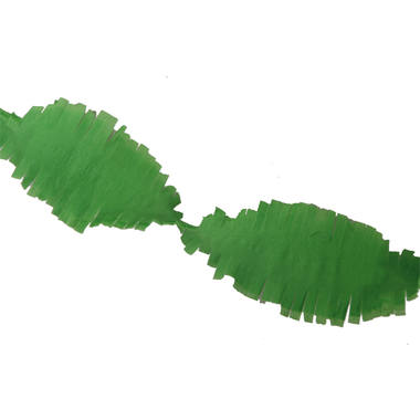 Ghirlanda di carta crespa verde chiaro 6 metri 3