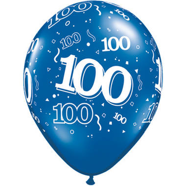 Ballonnen 100 Jaar 28cm - 100 stuks 1