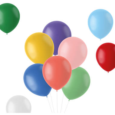 Balloons Retro Mix Multicolored 33cm - 50 pieces 1
