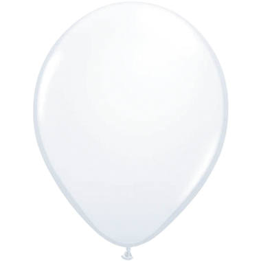Weißer Ballon Metallic 30 cm - 50 Stück 1