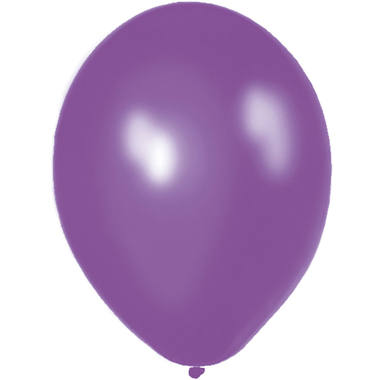 Lilafarbener Ballon Metallic 30 cm - 50 Stück 1