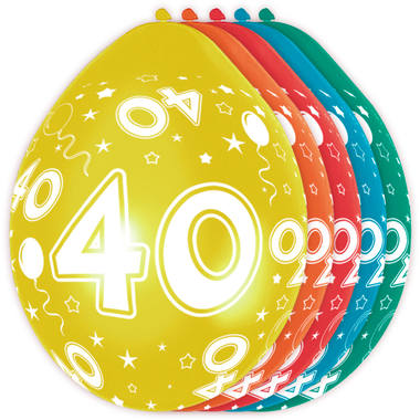 Palloncini compleanno 40 anni 5 pz 2