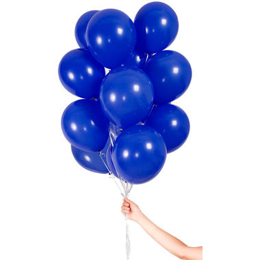 Balony Granatowe ze Wstążką 23cm - 30szt 1