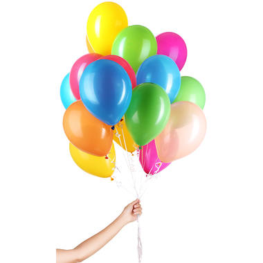 Meerkleurige Ballonnen 23cm - 30 stuks 2
