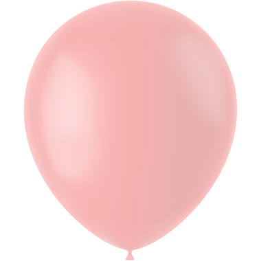 Ballonnen Powder Pink Mat 33cm - 10 stuks 1