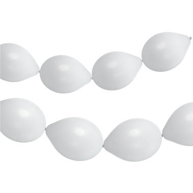 Link Balloons for Garland Coconut White Matt 33cm - 8 pieces 1