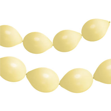 Link Balloons for Garland Powder Yellow Matt 33cm - 8 pieces 1