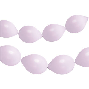 Knoopballonnen voor Ballonnenslinger Powder Lilac Mat 33cm - 8 stuks 1