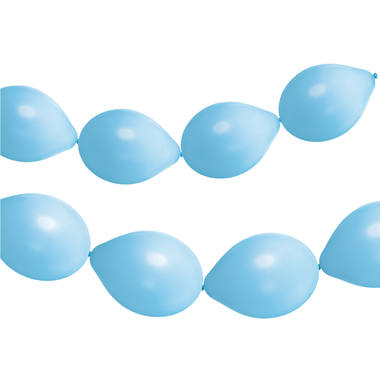 Knoopballonnen voor Ballonnenslinger Powder Blue Mat 33cm - 8 stuks 1