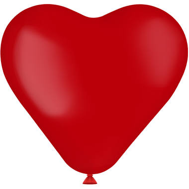 Palloncini a forma di cuore Ruby Red 25cm - 8 pezzi 1
