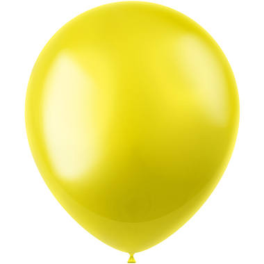 Balloons Radiant Zesty Yellow Metallic 33cm - 10 pieces 1