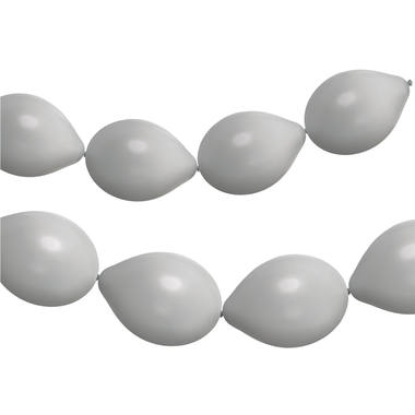 Link Balloons for Garland Moondust Silver Metallic 33cm - 8 pieces 1
