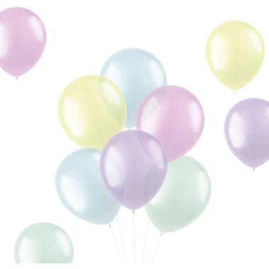 Ballonnen Translucent Pastels 33cm - 50 stuks 1