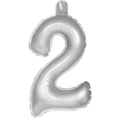 Inflatable Number 2 Silver 1
