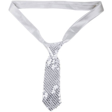 Cravatta Argento Metallizzata con Glitter 2