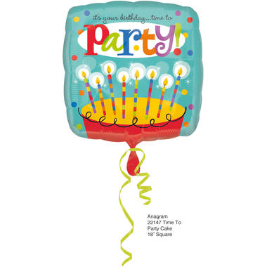 Time to Party! Verjaardagsballon 1