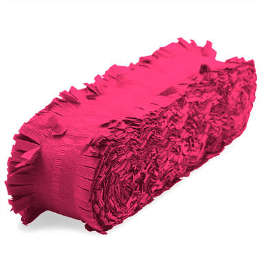 Neon roze Crepe Papier Slinger - 18 meter 2