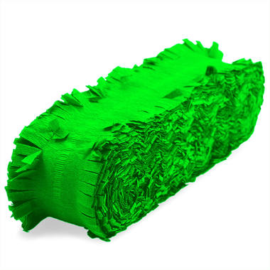 Neon groene Crepe Papier Slinger - 18 meter 2
