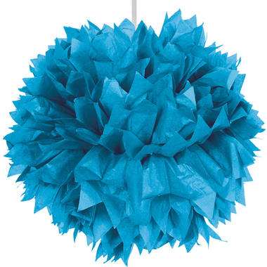 Pompon azzurro blu 30 cm 1