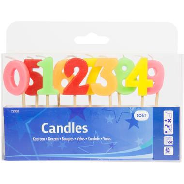 Candle Set Numbers 0 - 9  1