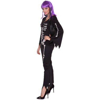 Skeleton Dress Black for Women - Size S-M 2