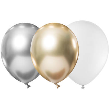 Bomboletta elio BalloonGaz 30 'Celebrate' con palloncini e nastro 6