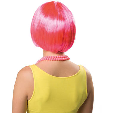 Parrucca Bob Neon Pink 2