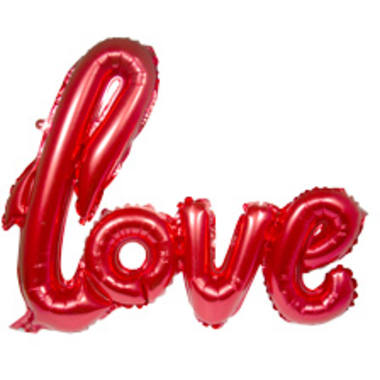 Balon foliowy 'Love' Czerwony - 70 x 60 cm 1