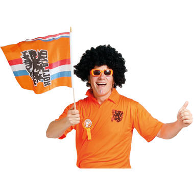 Machająca flaga Pomarańczowy Lew - 30x40cm 2