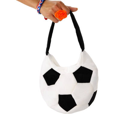 Handbag Football Plush Black and White 1