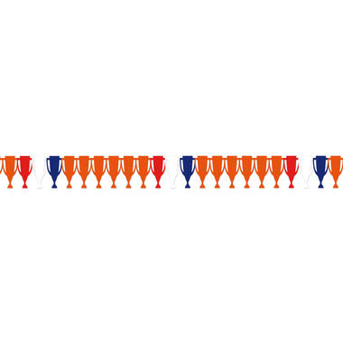Girlande Weltmeisterschaft Rot-Weiß-Blau-Orange - 6 Meter 1