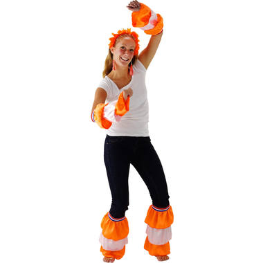 Ruffle Set for legs and arms Orange 1